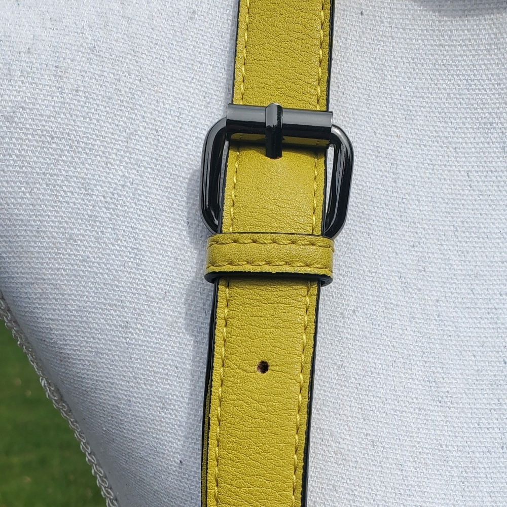 Gianni Bini cross body tan yellow gold purse - Picture 6 of 14